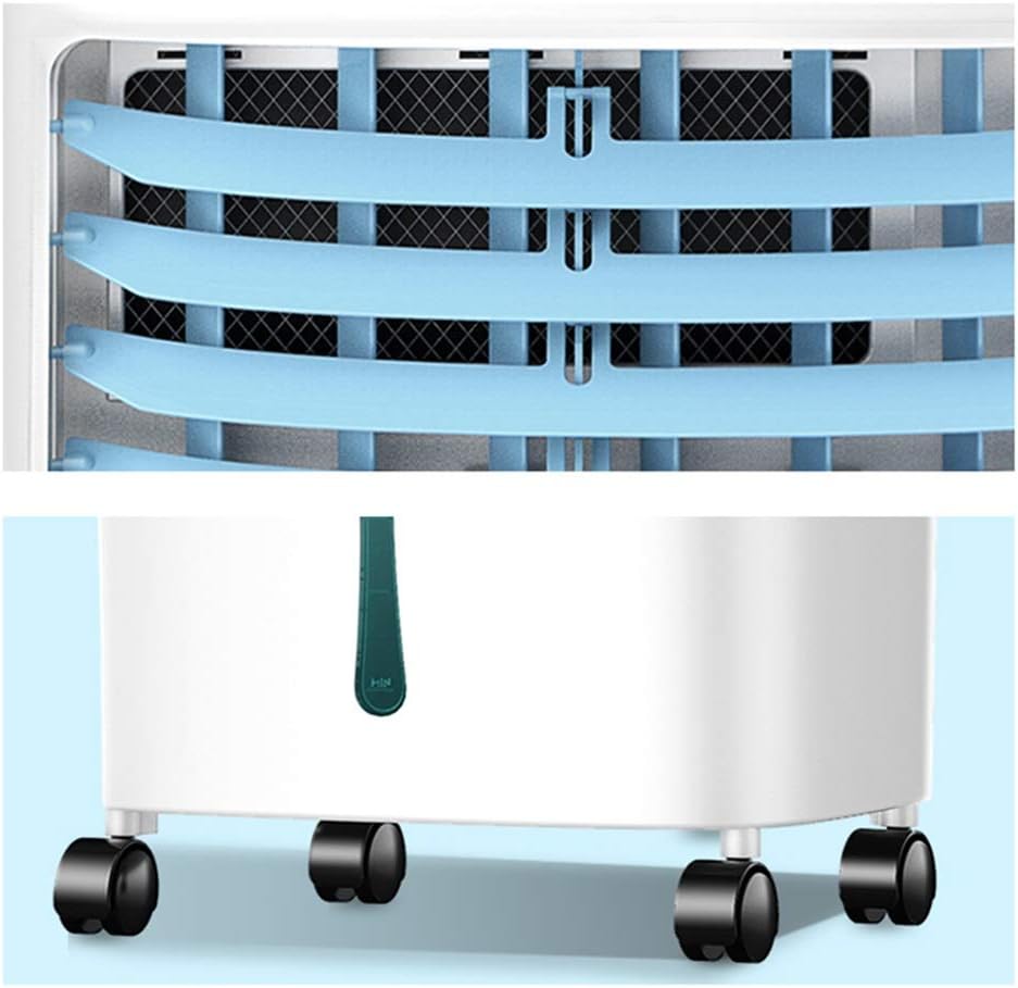 Portable Air Conditioner Fan Evaporative Cooler, Bladeless Air Cooler Portable Humidifier with Remote Control & Electric Fan, 3 Modes Air Conditioner for Indoor Home Office Dorms