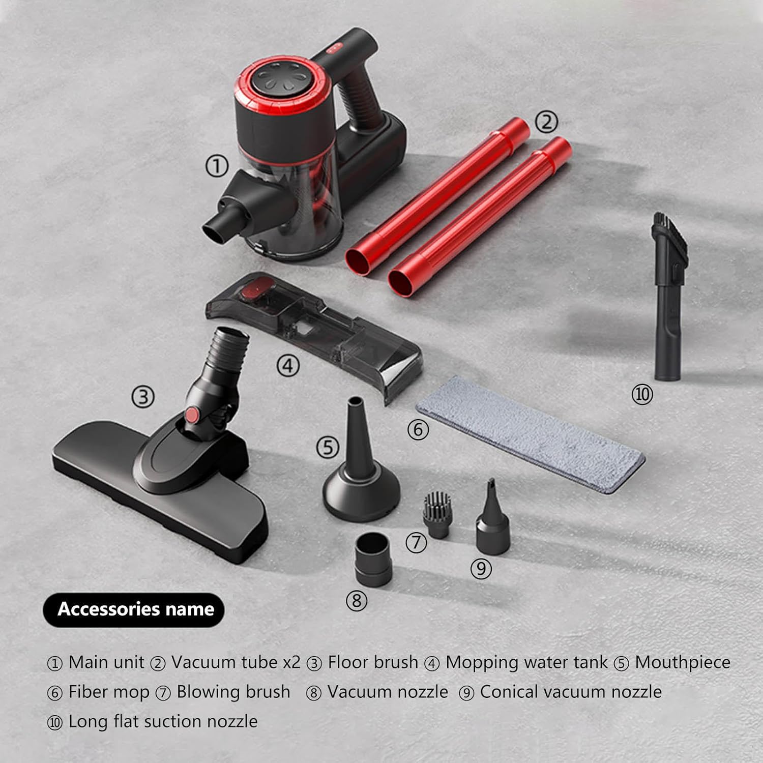 Lightweight and Versatile Aspiradora Y Trapeador para Piso 18Kpa, 35mins Runtime, Rechargeable, Vacuum Cleaner All in One Carpet Vacuum for Kitchen, Bedroom, Living Room,White