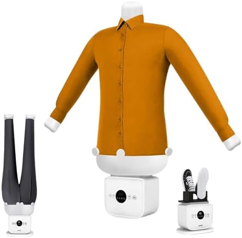 Upgraded Clothes Iron & Steamer 3.0-2-in-1 Hands-Free Hot Air Dryer, 8-Minute Quick Dry for Shirts, Pants, Jackets & Shoes - Perfect for Travel & Home Use