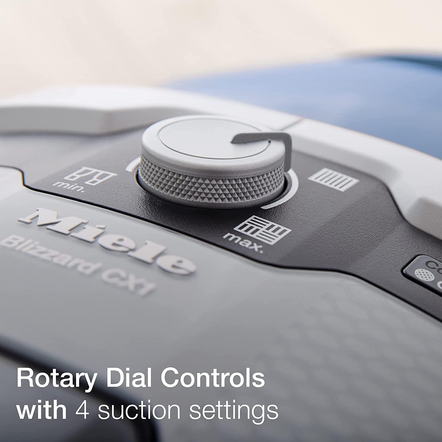 Miele Blizzard CX1 Turbo Team Bagless Canister Vacuum, Tech Blue with STB 305-3 TurboTeQ, SBB 300-3 Parquet Twister Floorhead, Dusting Brush on Handle,Crevice Tool and Upholstery Tool (7 Items)