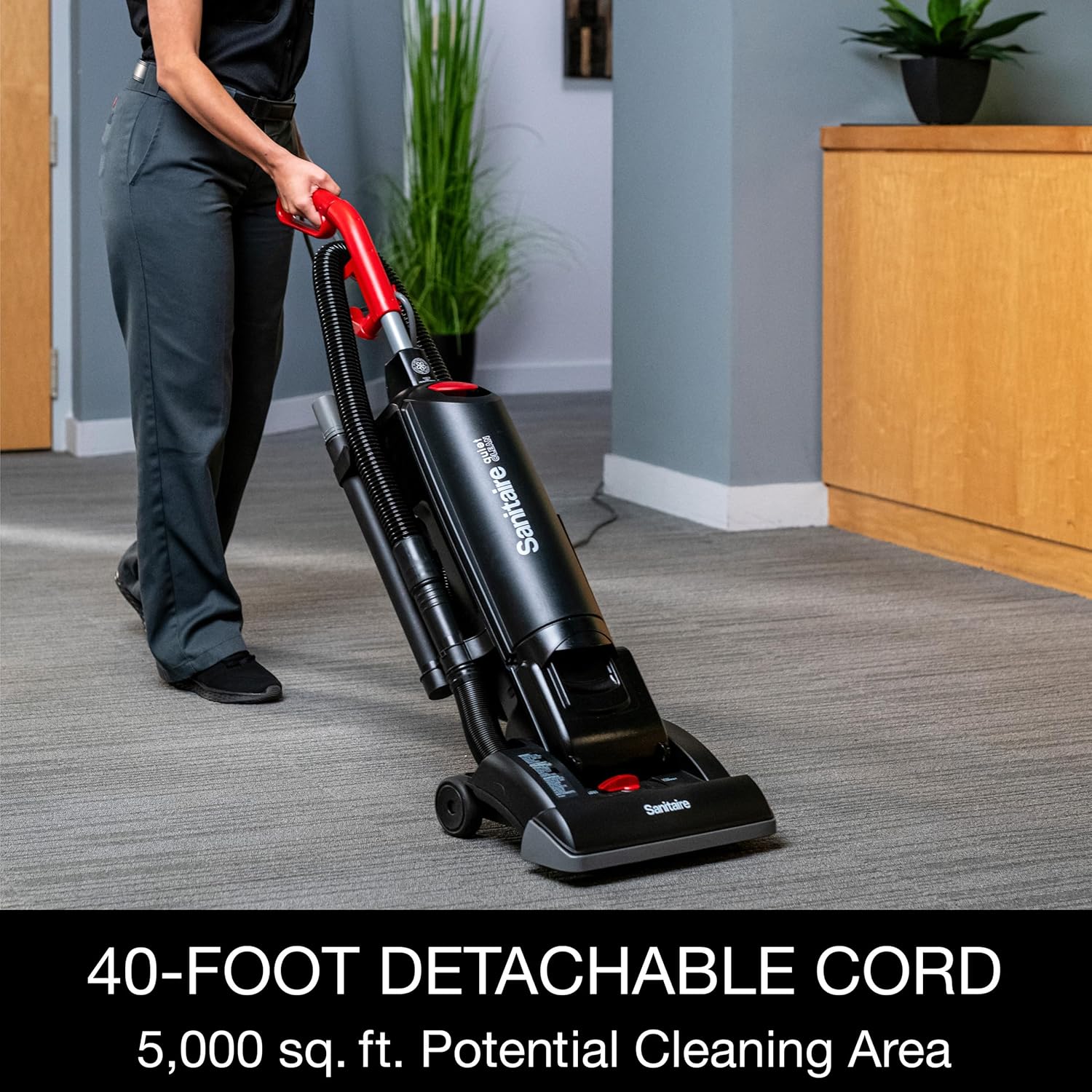 Sanitaire Force Upright Commercial Vacuum SC5713D Black