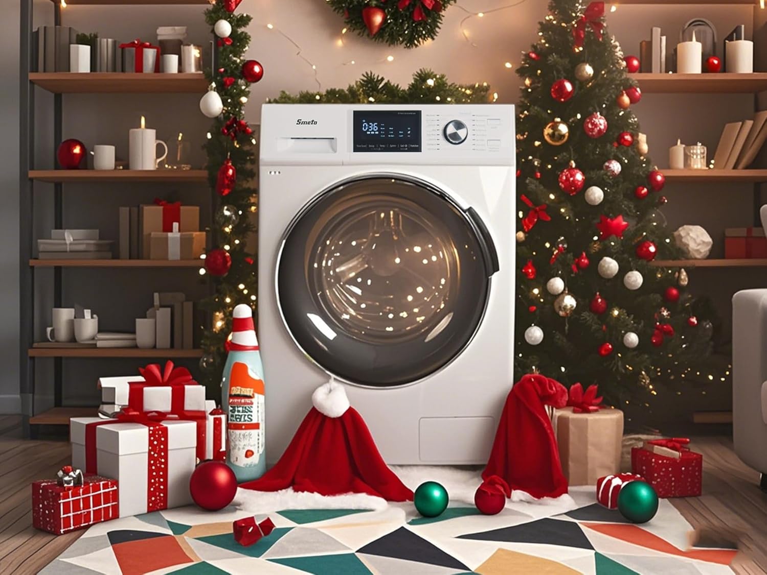 Compact Front Load Washer Washing Machine 2.8 cu. ft. Small Front Foading Space Saving Washer 24