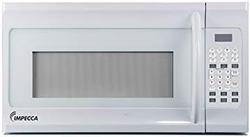 Impecca 1.6 cu. ft. Over-the-Range 30” Microwave Oven 1000 Watts, with Surface Light, 2 Speed Vent System, Touchpad Controls, Digital Clock, Timer, LED Display and Child Lock, White
