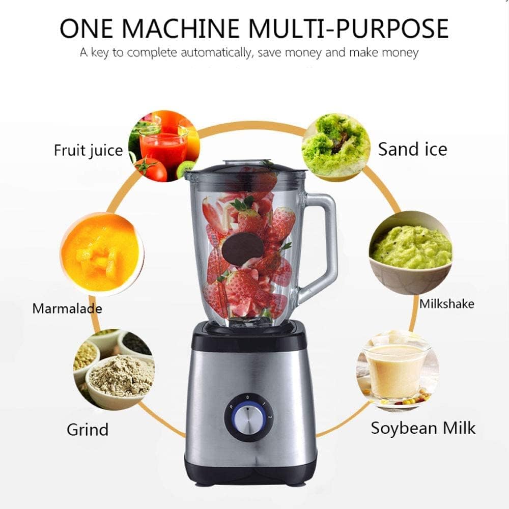 Multifunctional Blender, Professional Commercial & Home Blender, Variable Speed Control 1.8L Container for Smoothies/Soups/Frozen Desserts/Sauce