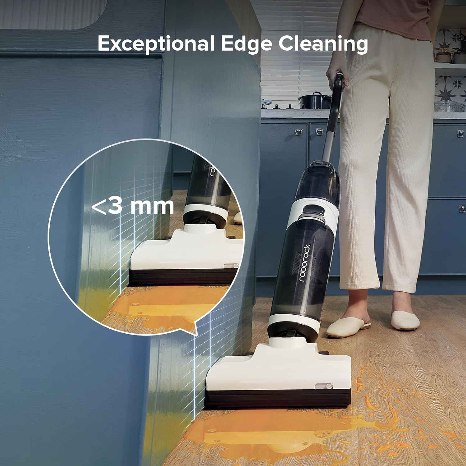 roborock Dyad Air Wet Dry Vacuum Cleaner, Cordless Vacuum Mop Combo with 17000Pa Power Suction, Long Battery, Edge Cleaning, Hardwood Floor Cleaner with Self-Cleaning & Drying System (Refurbished)