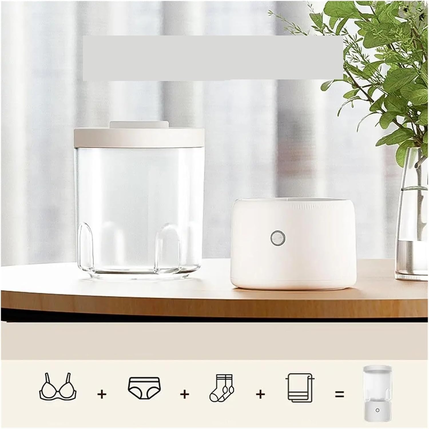 Portable Washing Machine, Portable Mini Underwear Pantyhose Laundry CupPortable, Installation-free,for Apartments, Homes, and Dorms