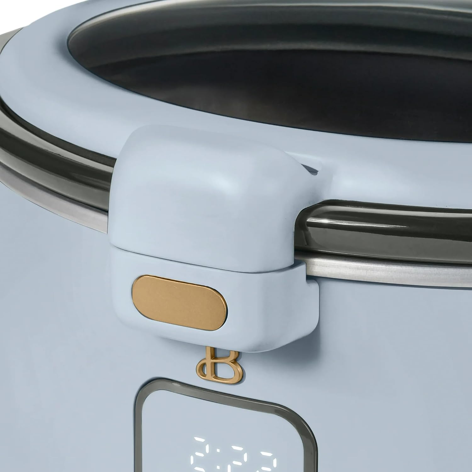 Beautiful 3 Qt Air Fryer with TurboCrisp™ Technology, Cornflower Blue by Drew Barrymore, Compact Countertop Air Fryer for Crispy Healthy Cooking, Nonstick Basket, Dishwasher-Safe, Oil-Less Frying