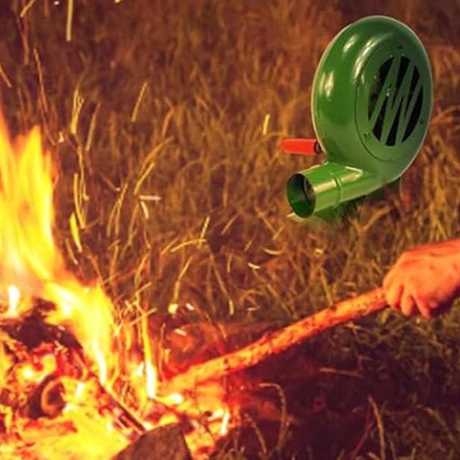 Manual Forge Blower Iron Gear Popcorn Fan Manual Fan Outdoor Cooking Manual Air Blower Hand Blower With Hand Crank Tool For Camping/picnic/flame Exciter(Size:350W,Color:One Color)