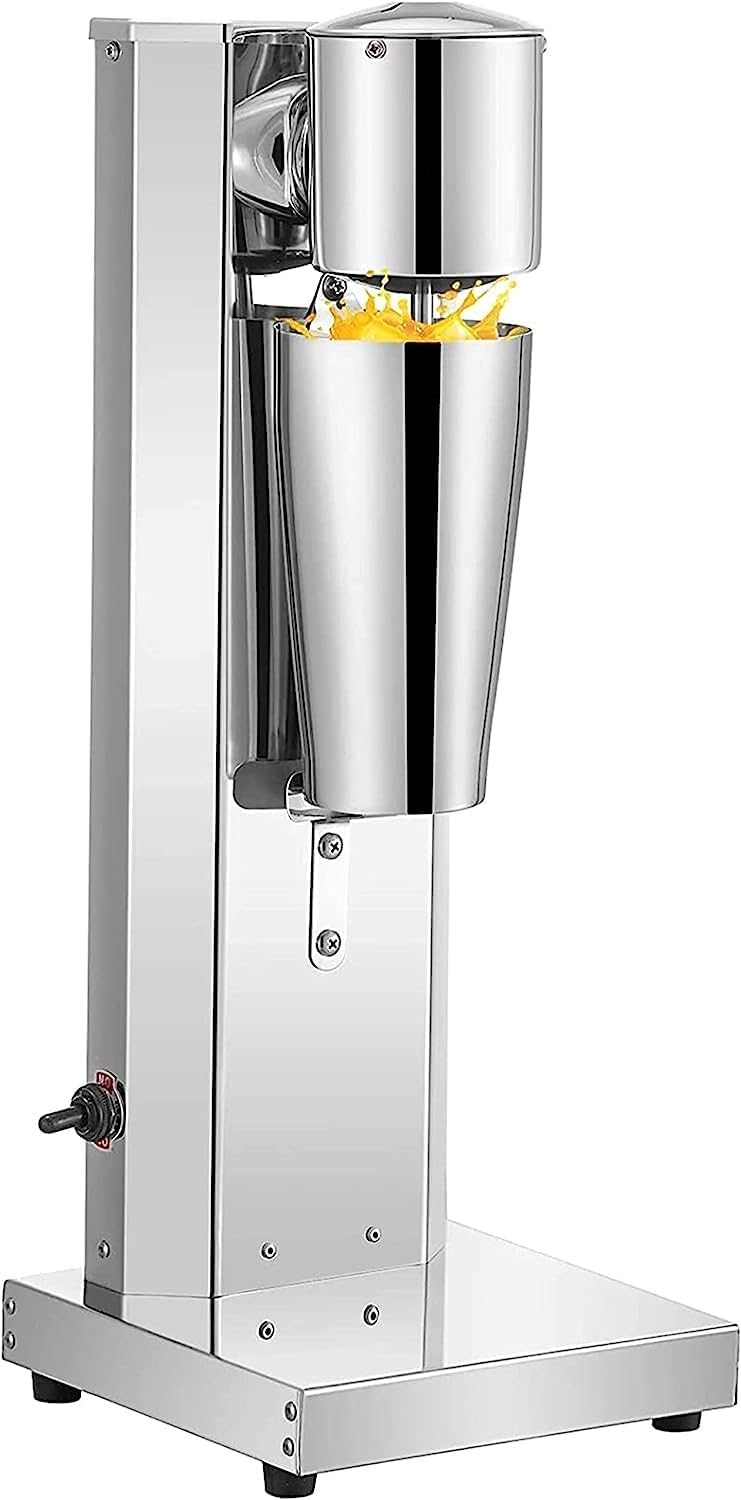 Milkshake Maker,Milkshake Maker, Stainless Steel Milk Ice Cream Mixer, Electric Smoothie Blender Machine with 750Ml Cup, for Making Milk Frothing, Cold Drinks, Cream