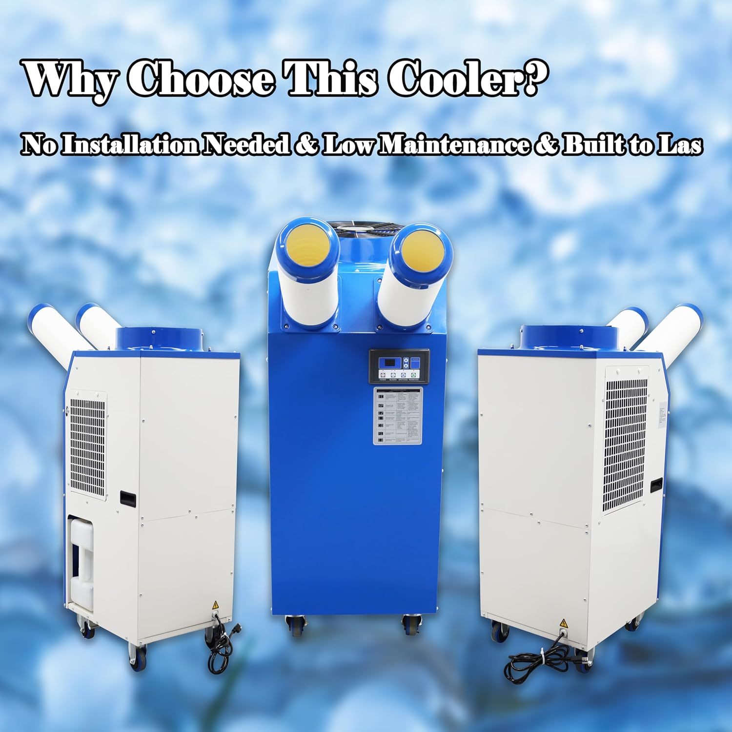 Industrial Air Conditioner Spot Cooler Air-conditioning Equipment for Supermarket Factories Double Tubes 220V 1800W