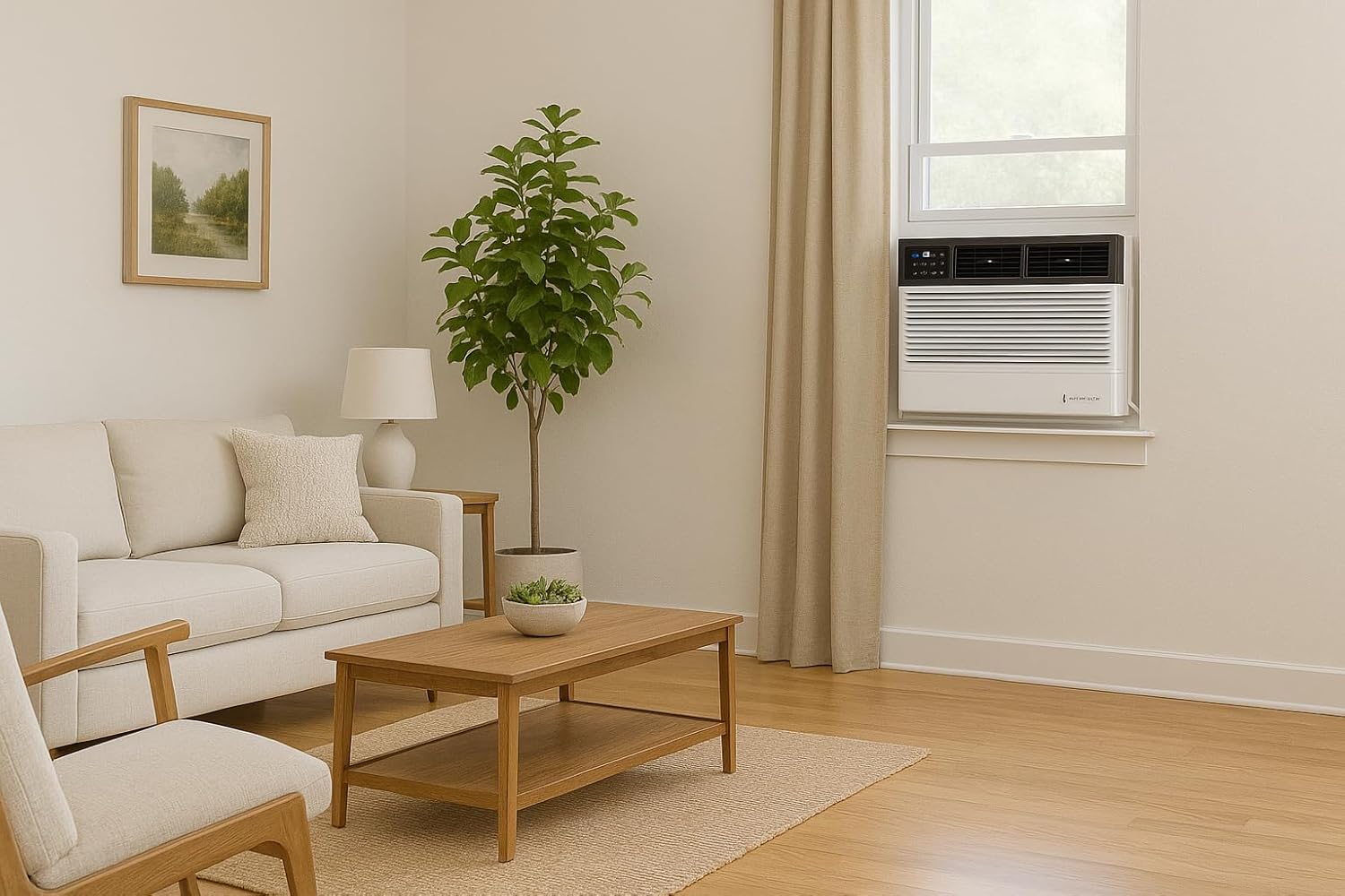 Friedrich 8,000 BTU Smart Window Air Conditioner with WiFi, Quiet & Energy Efficient AC for Rooms up to 350 Sq. Ft. – Bundle with UAX Surge Protector & 1-Year CPS Warranty