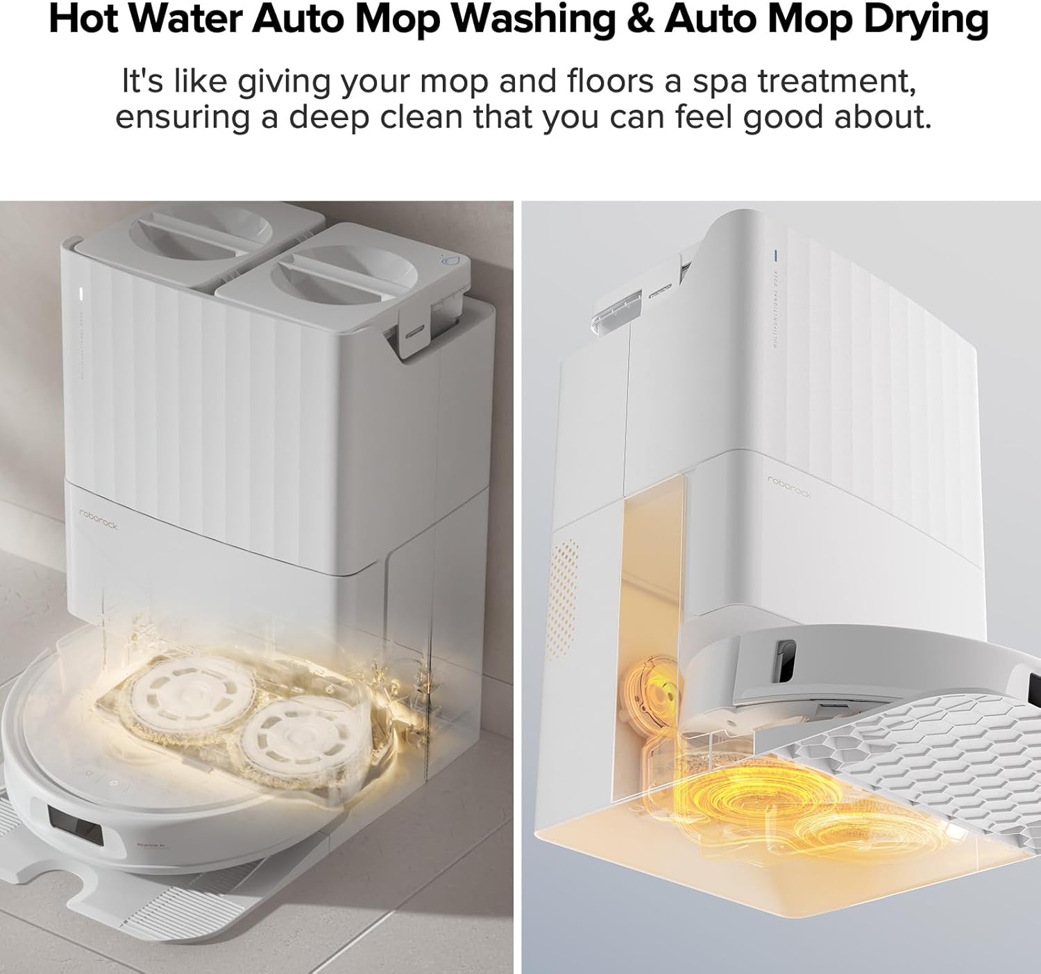 roborock Qrevo Pro Robot Vacuum and Mop with FlexiArm Design Edge Mopping, Dynamic Hot Water Mop Washing and Auto Mop Drying, Intelligent Dirt Detection (Renewed)