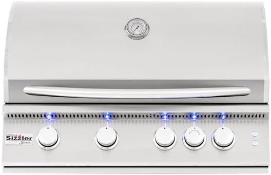 Summerset Sizzler Pro 32-inch 4-burner Built-in Propane Gas Grill With Rear Infrared Burner - Sizpro32-lp