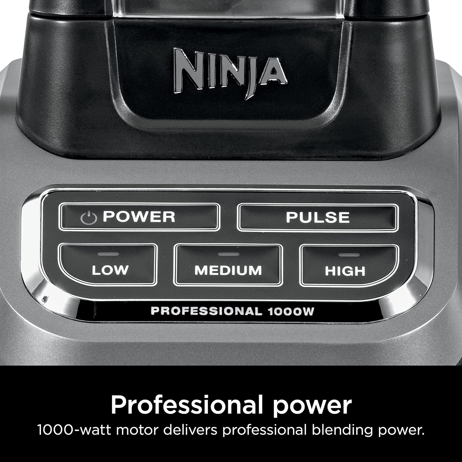 Ninja Professional Blender 1000W, Total Crushing Technology- Smoothies, Ice Crushing & Frozen Fruit, Full-Size Countertop Blender, 72-oz. Pitcher, Black & Grey, BL610