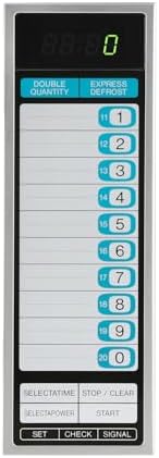 Sharp R25JTF Commercial Microwave Oven, 2100W, Heavy-Duty, 0.70 Cu. Ft. Stainless Steel, 20 Program Inputs, 3-Stage Cooking, Selectapower™, Express Defrost™, Digital Display