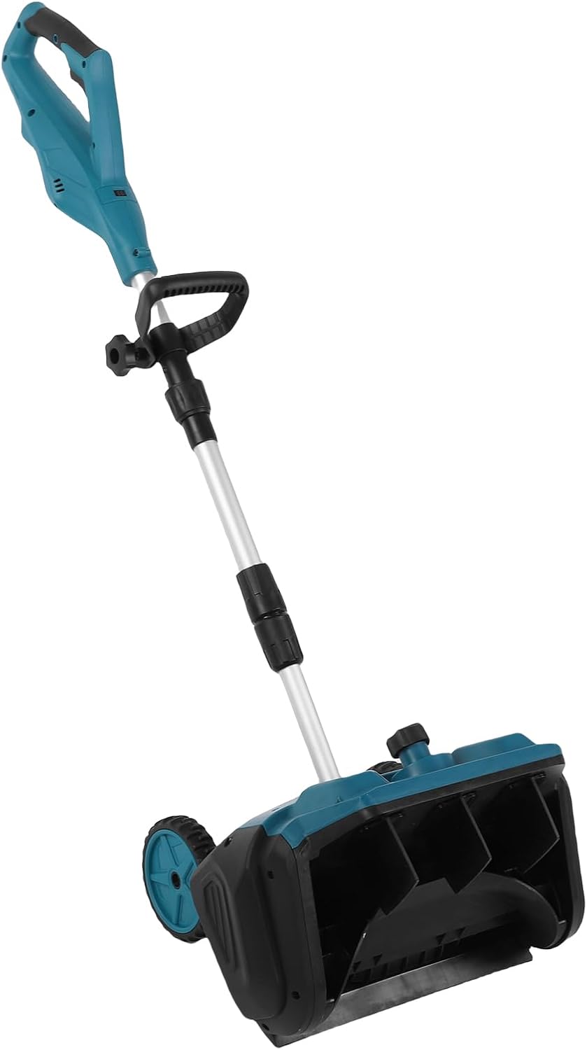 Fafeicy Electric Snow Shovel for Road, Cordless Snow Shovel with Wheels, Electric Thrower for Road, Sidewalk Porch (US Plug)