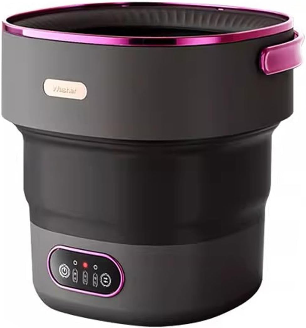 Portable Mini Washing Machine, Small Washing Machine, 19L Large Capacity Underwear Washer, for Underwear, Baby Clothes Socks and Small Items, Apartments, Dorm,RV(Black)