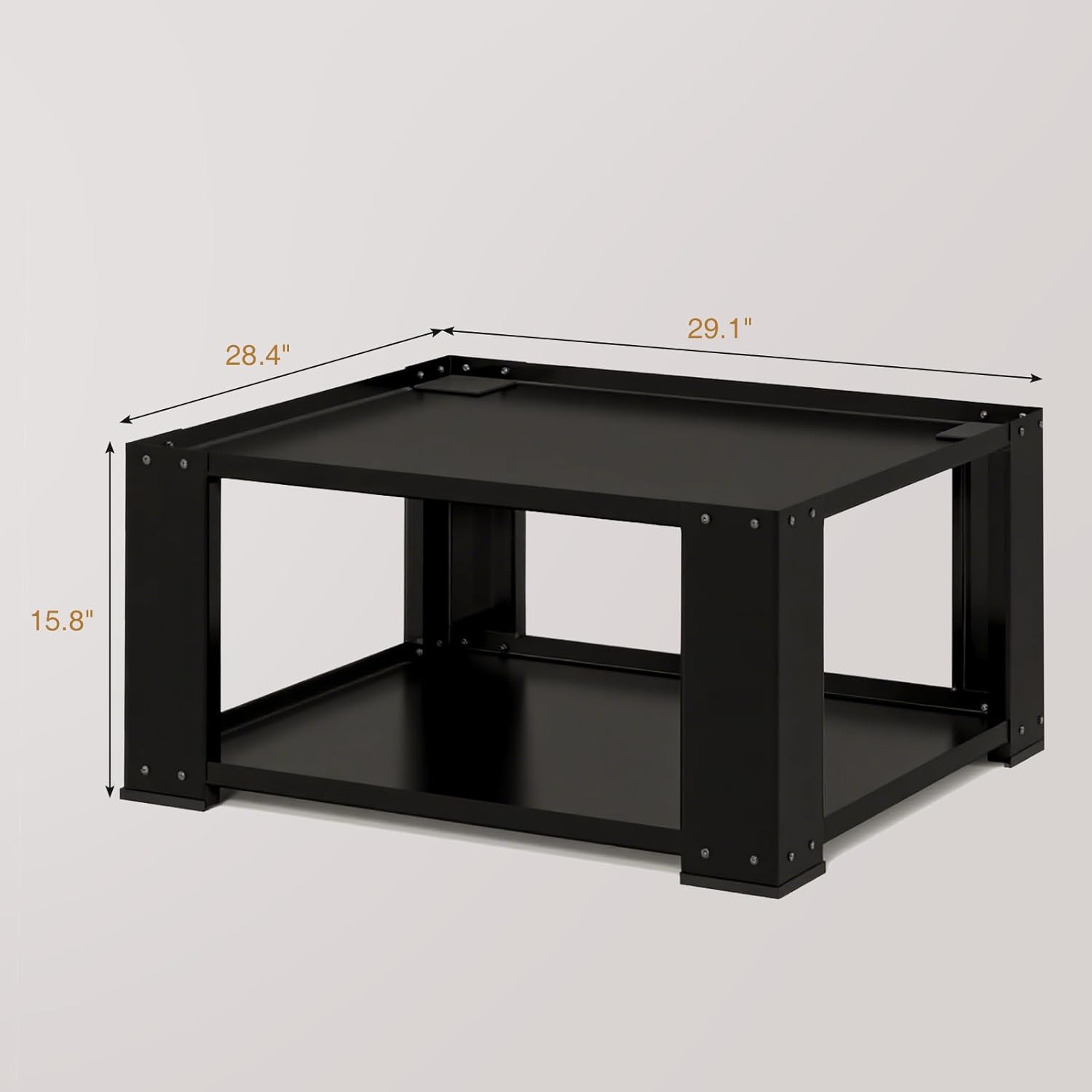 Laundry Pedestal for Washer and Dryer - Fit 27 and 28 Inch Washer and Dryer Stand Heavy Duty Steel 700lbs Capacity Universal Washing Machine Raiser 15.7'' Height Black