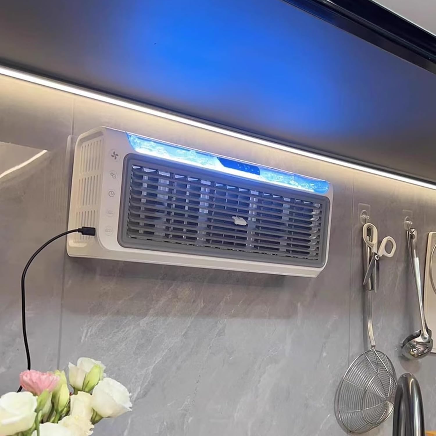 Ductless Portable Air Conditioner Wall 6 Wind Speeds Air Conditioning Fan Wide-Angle Air Supply Timer No Assembly Required Fans That Blow Cold Air 220v