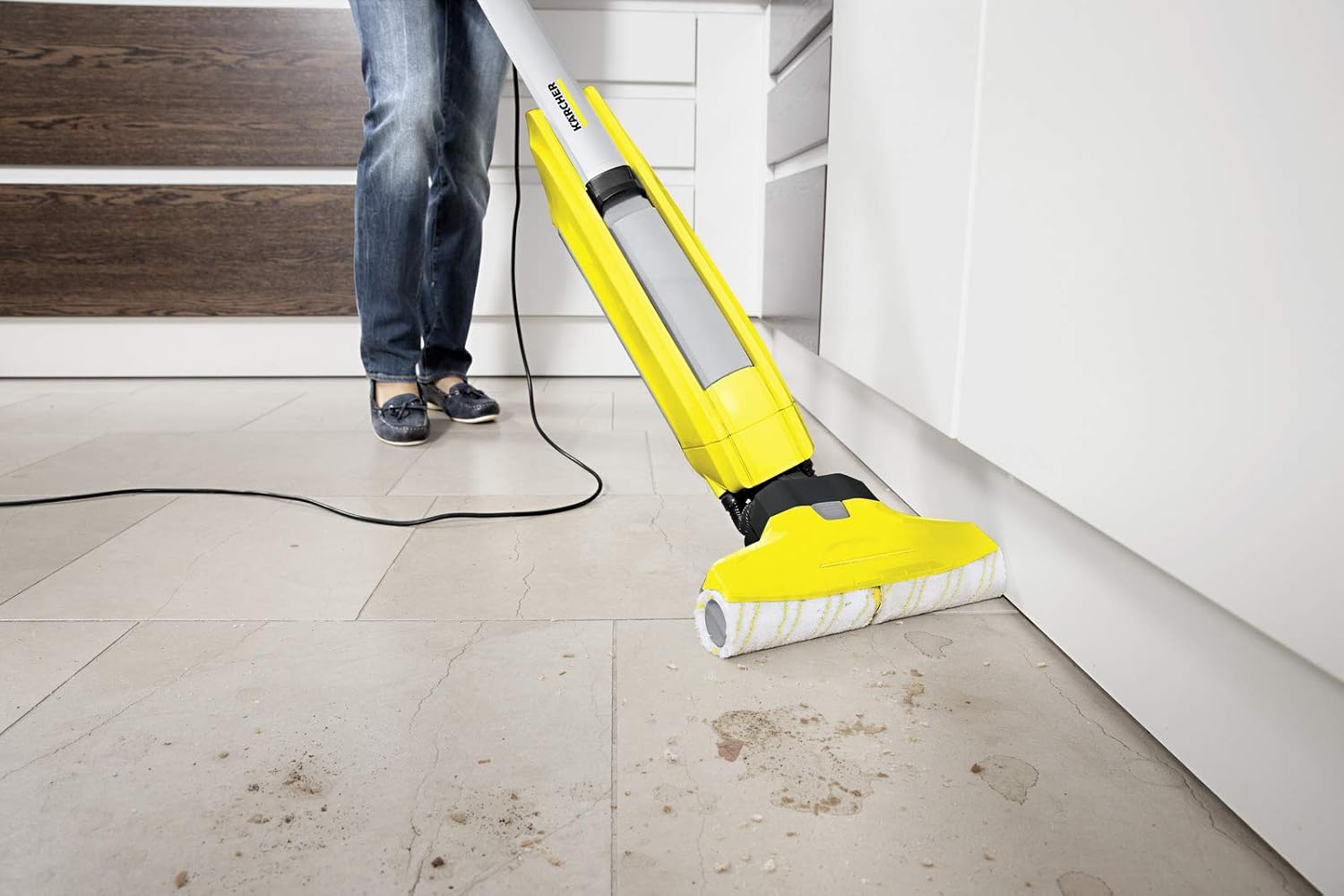 Karcher FC 5 Electric Hard Floor Cleaner – For Laminate, Wood, Tile, LVT, Vinyl, & Stone Flooring
