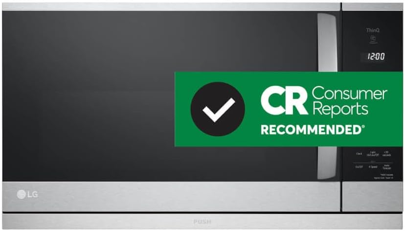 2.1 cu. ft. 30 in. Width PrintProof Stainless Steel 1,050-Watt Smart Over-The-Range Microwave Oven with ExtendaVent 2.0