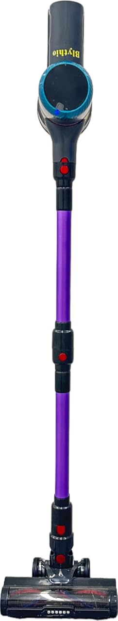 Blythio Cordless Vacuum Cleaner,580W/48KPa Stick Vacuum with 65-Min Runtime, OLED Display, Wall-Mounted Charging - Lightweight & Self-Standing, Anti-Tangle Brush for Hardwood Floor, Carpet, Pet Hair