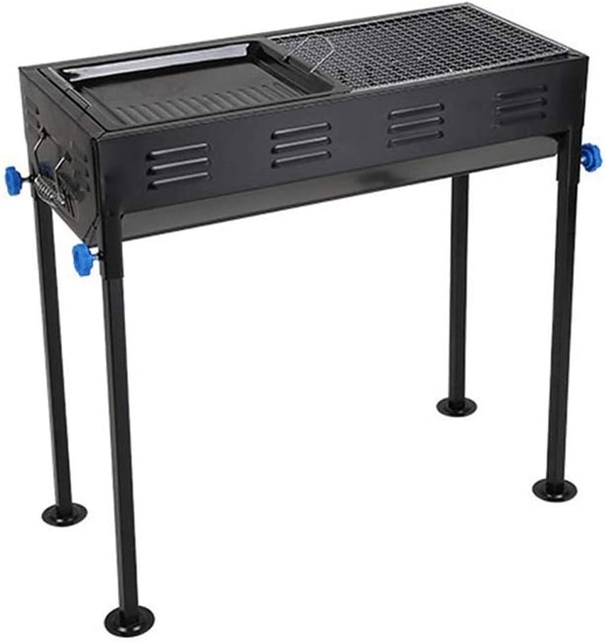 Barbecue Grill Foldable Charcoal Grill, Portable Lightweight for Outdoor Cooking Camping Hiking Picnics Garden Travel 66x30x70cm