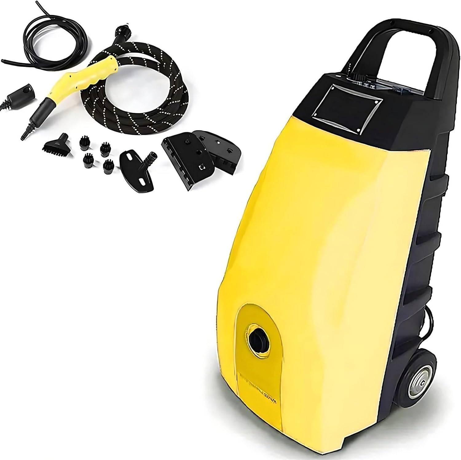 6-in-1 Multipurpose Portable Steamer, 3.5L Handheld High Pressure Steam Washer Jet Washer 40S Heat - Up for Grout, Floors, Windows, Car, 110℃/230°F