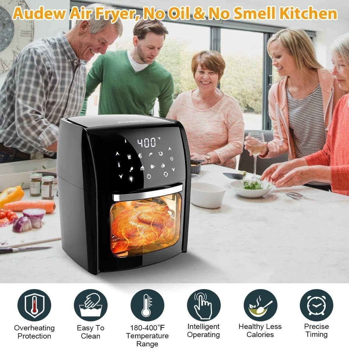 1700W Digital Air Fryer Cooker for No Oil Healthy Chips & Meals with Rapid Air Circulation System 7-in-1 Multi-Use Digital Air Fryer 220V Electric Hot Deep Fryer needed charitable