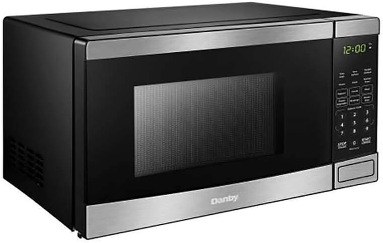 Danby DBMW0721BBS Countertop Microwave, Stainless Steel