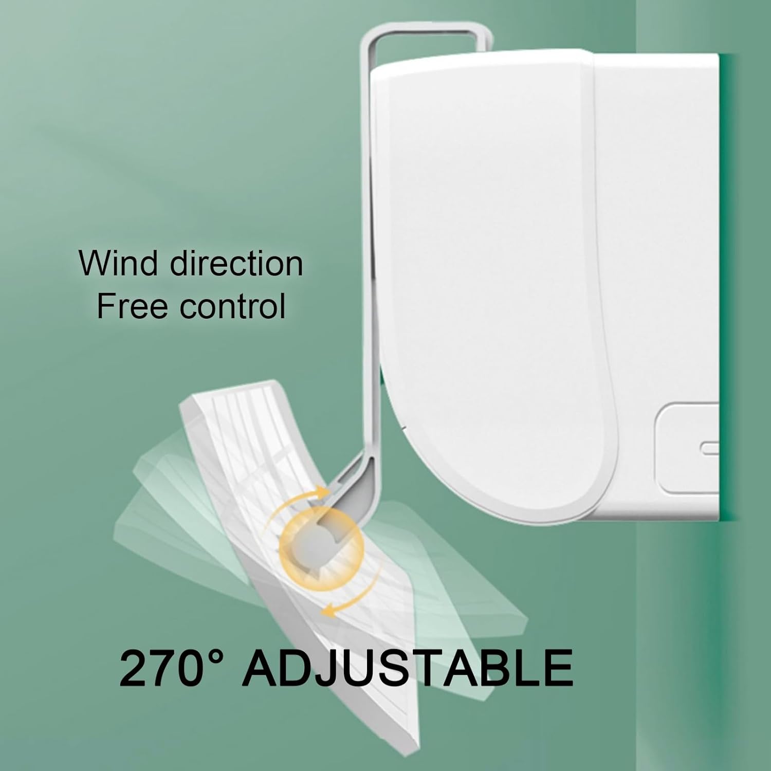 Air Conditioner Baffle Wind Deflector Angle Adjustable Air Conditioner Deflector Helps Cooling/Heating Air Circulation