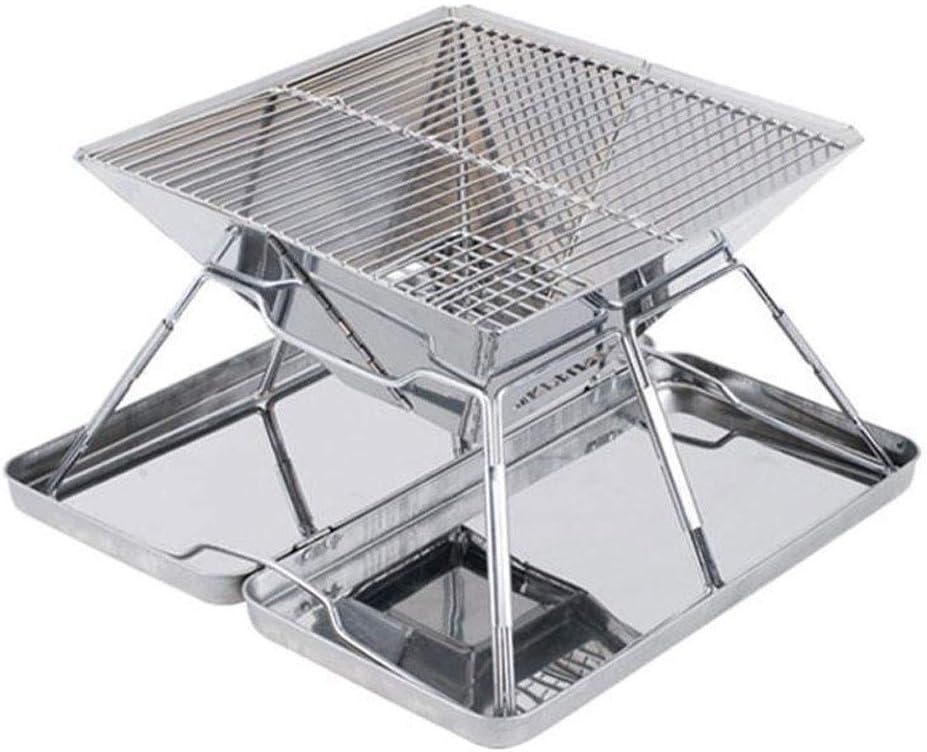 Barbecue Charcoal Grill Stainless Steel Portable BBQ Grill for Outdoor Cooking Camping Picnics