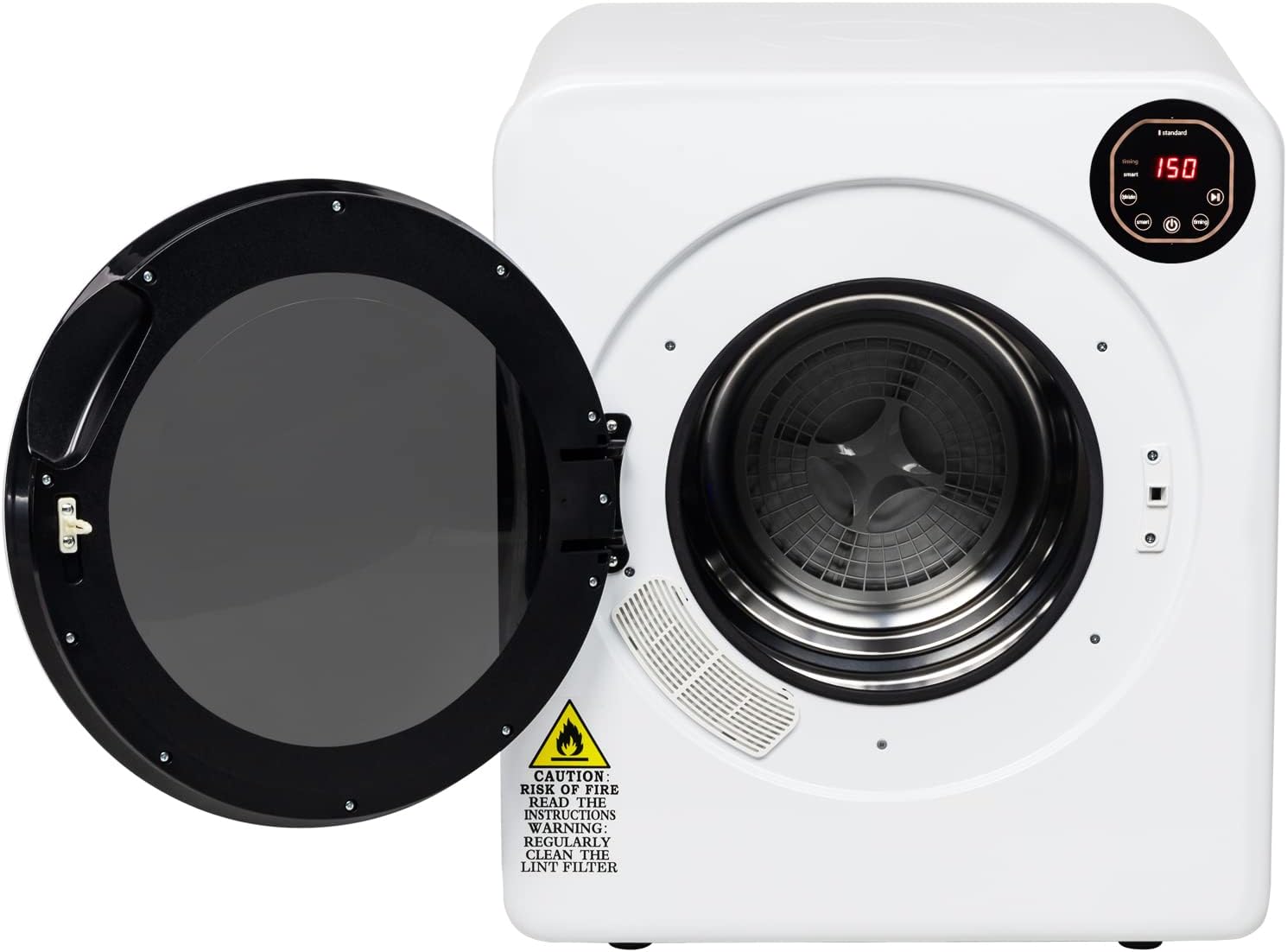 Compact Laundry Dryer,13.2Ibs 6kg Electric Compact Laundry Clothes Dryer, with Stainless Steel Tub, Easy Control Panel with LED display for Variety Drying Mode, for Apartments, Home, Dorm