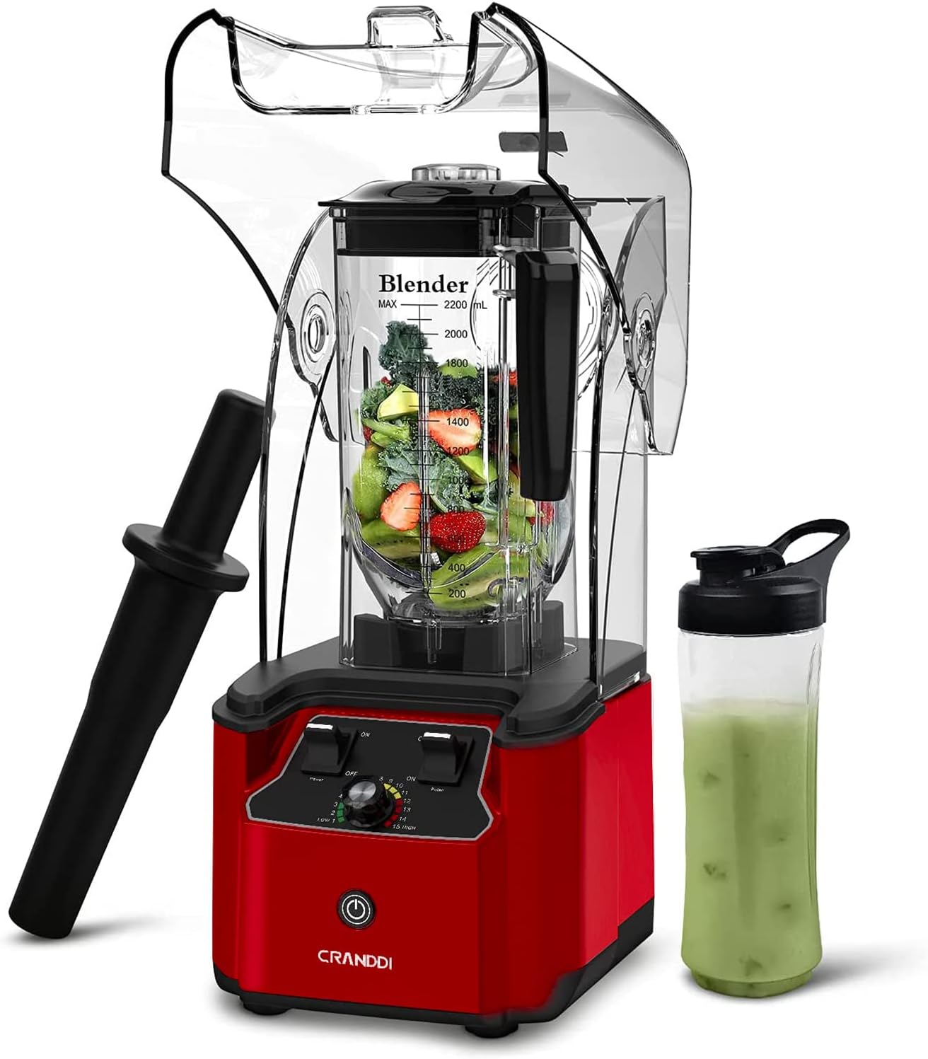 CRANDDI Commercial Quiet Blender K90 with Blade