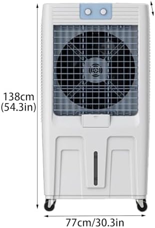 Portable Air Conditioner, Portable Air Cooler with Built-in Cooling Fan, Quiet Evaporative Cooler for Office Room Factory(77 * 50 * 138cm)