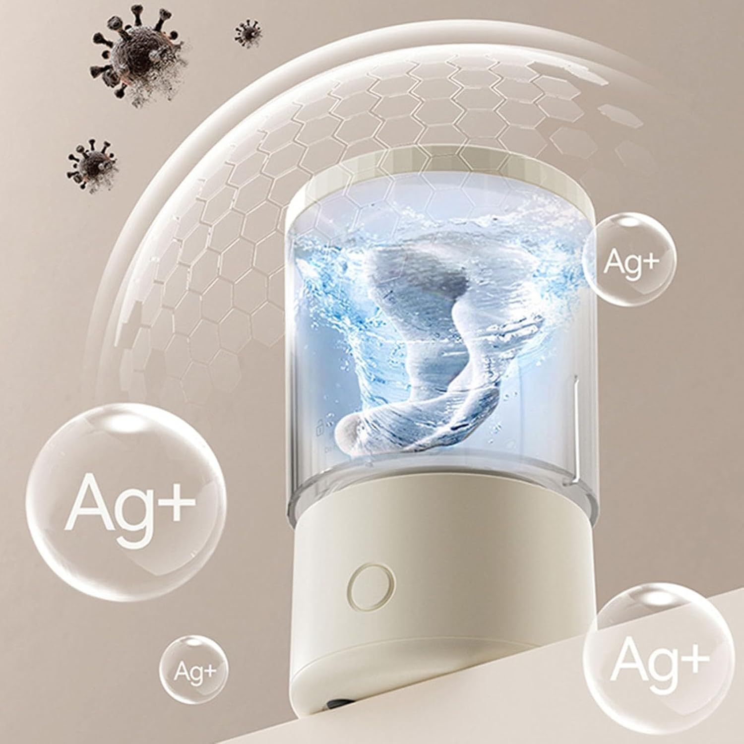 Portable Portable Turbo Washing Cup Electric Washer for Socks Underwear, Rechargeable Travel Washing Machine, Type-C Charging Charging