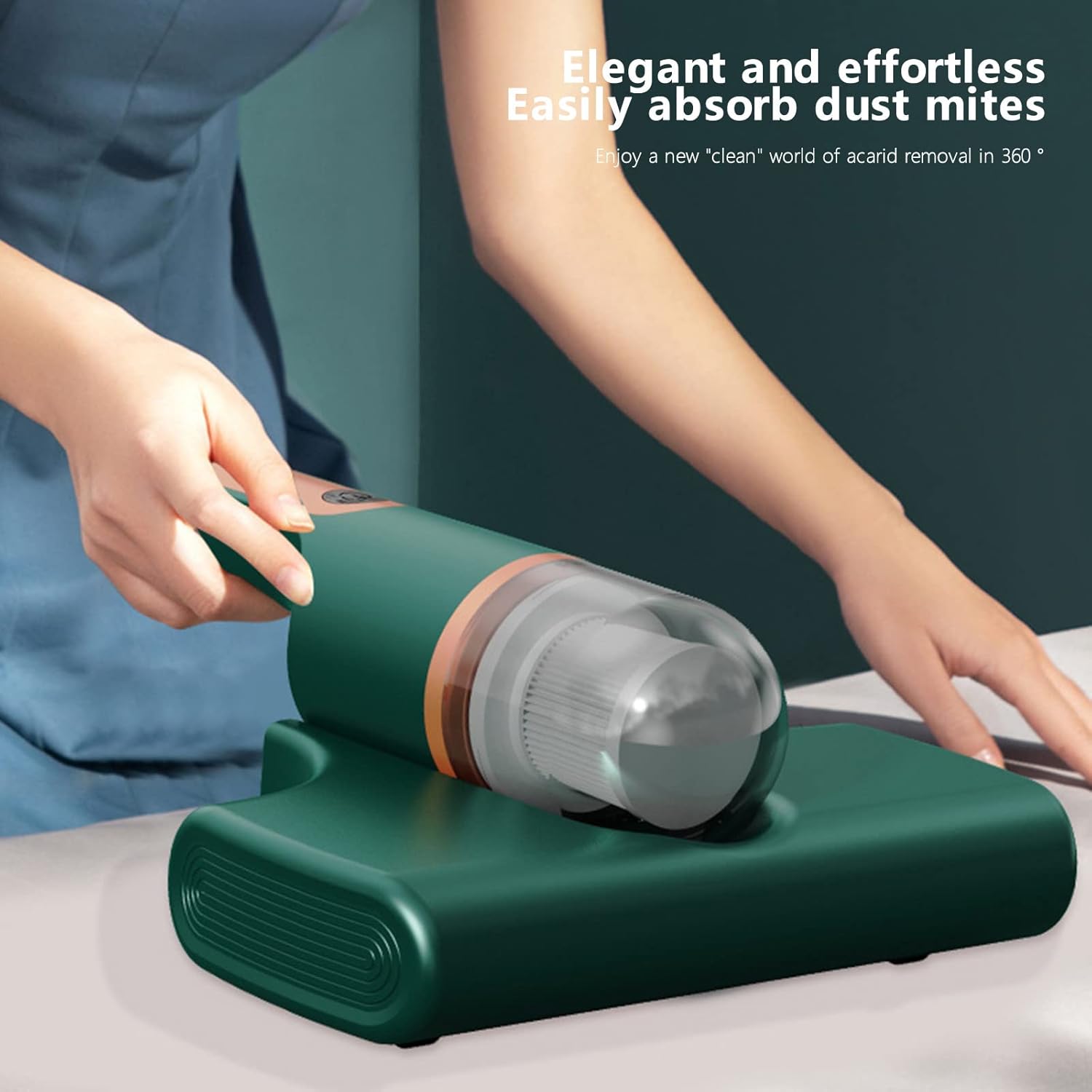 Bed Vacuum Cleaner, Mattress Vacuum Cleaner 7.5kpa Handheld Deep Mattress Cleaner High-Frequency Double Beat,Deep Cleaning, Suitable for Bedding,Sofa,Other Fabric Surfaces