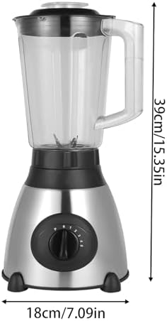 800W Countertop Blender for Shakes and Smoothies, Food Processor for Kitchen with 5 Speeds, 2 Types of Blades, for Crushing Ice, Puree and Frozen Fruit