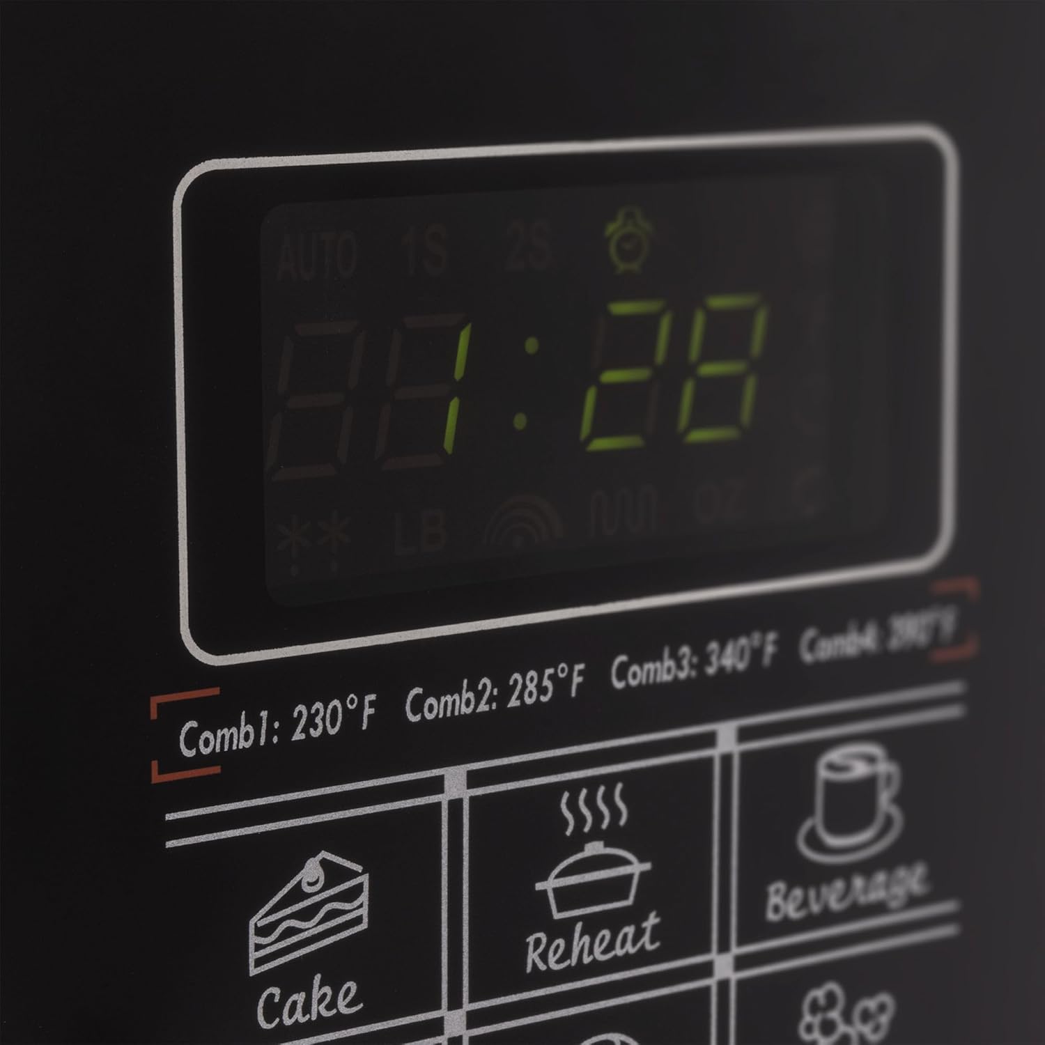 Tough Grade RV Convection Microwave | Built-In 1.1 Cu. Ft. Oven | 10 Power Levels, Speedy Cook, Multi-Stage Cooking | Stainless Steel | Direct Replacement for Greystone | 120V Built-In Design