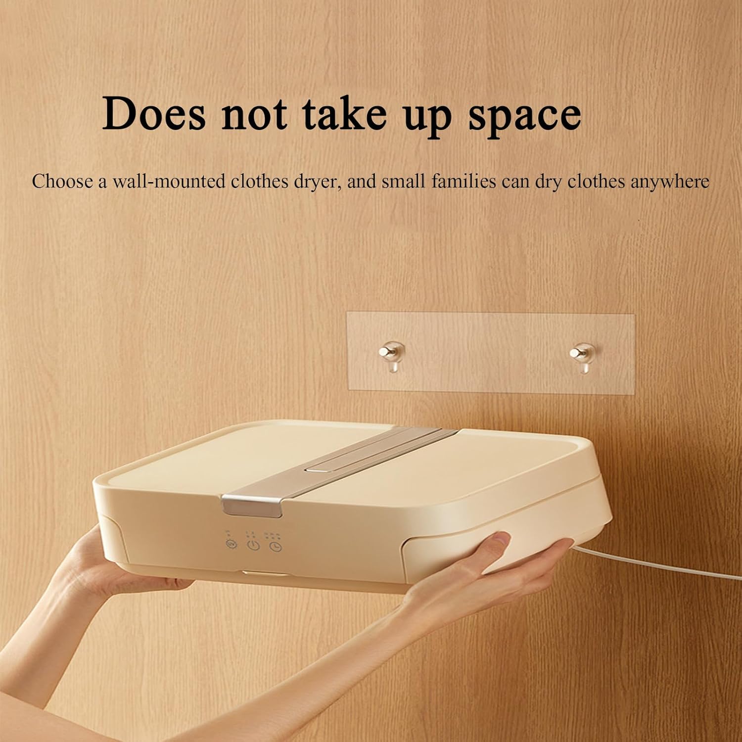 EERSTA Dryer, Household Clothes Drying Machine, Bathroom Punch-Free Wall-Mounted Clothes Dryer, Dormitory Foldable Air Dryer