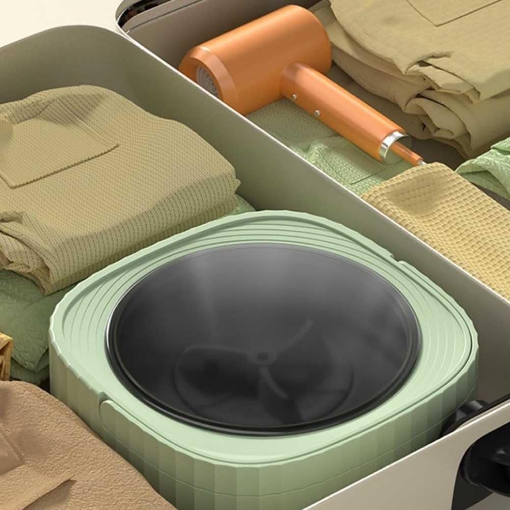 Portable Washing Machine, Mini Washing Machine Foldable, 15l Large Capacity Small Washing Machine for Apartments, Dormitories, Camping, Rv Travel(Pink)