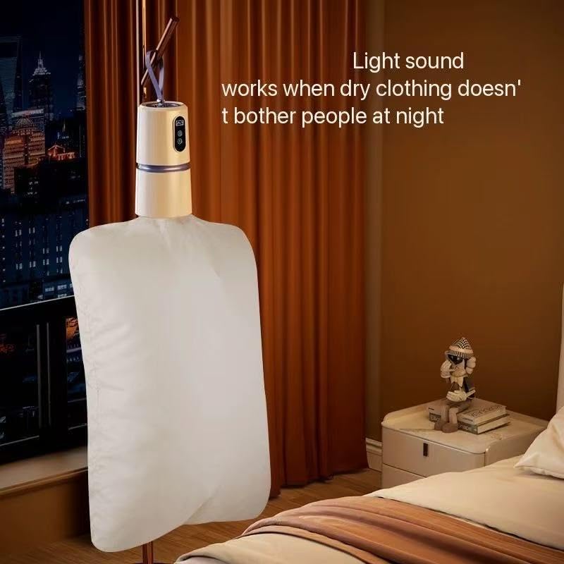 Premium 1000W High-Speed Portable Clothes Dryer - Mini Dryer for Apartment, Travel & RV, Ideal for Light Clothes/Underwear with Dry Bag & Hook, Perfect for Travelers