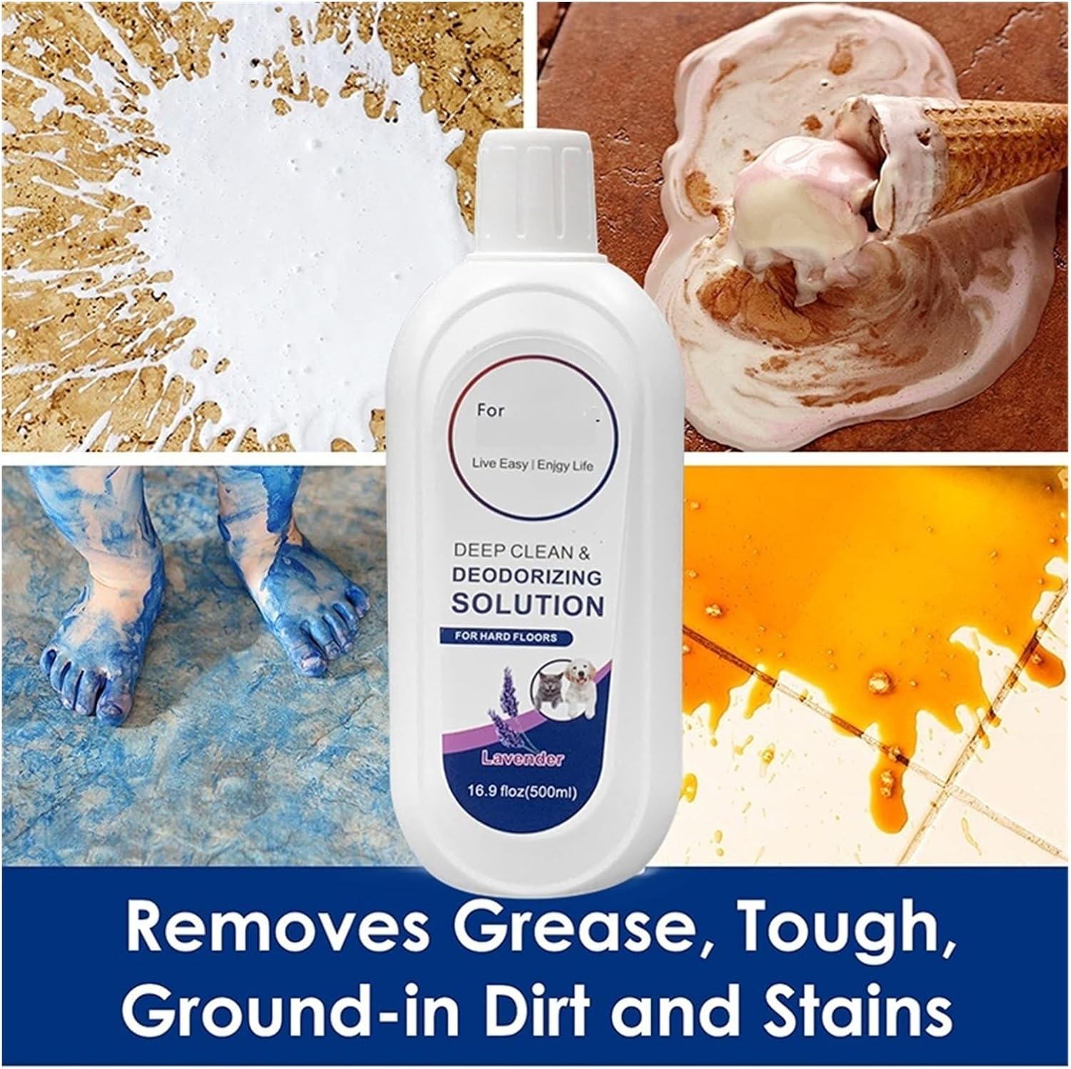 Vacuum Cleaner Parts Lavender 500ml. Floor Cleaners。Compatible for TINECO IFloor/Breeze/Floor One S3/S5/S5 Combo/S6/S7 Pro 。 (Color : 2pcs)