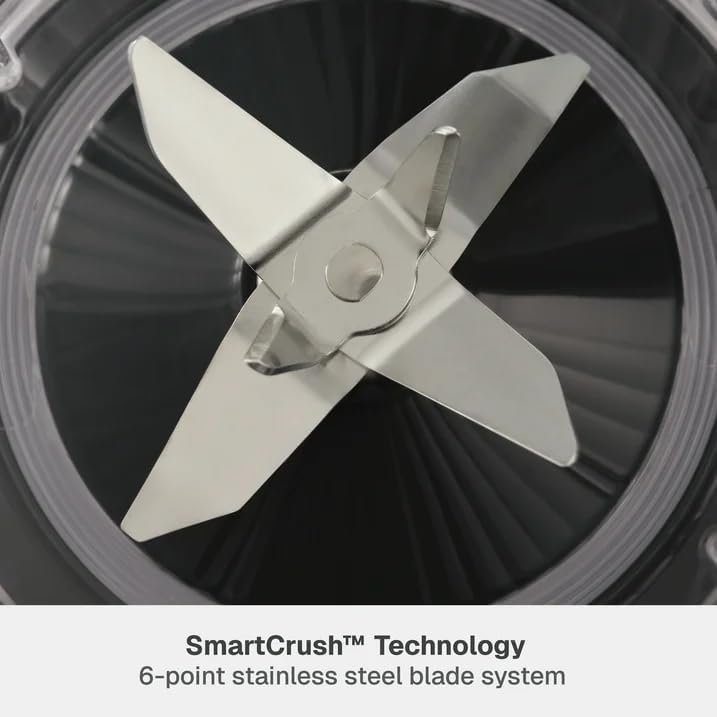 Thymes & Tables Countertop Blender Duo SmartCrush Tech 1100W with 57oz Pitcher & 25oz Cup, Smart Seal Lid, Vortex Blending, Pulse Mode, Dishwasher Safe, Ice Crush, Smoothie Preset (Slate Gray)