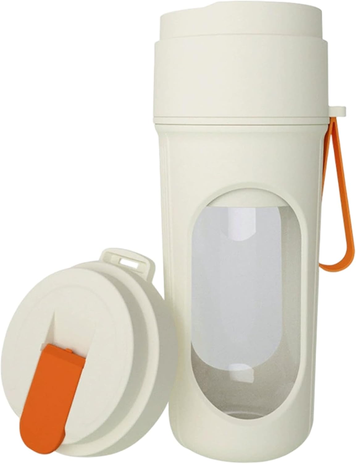 Portable Blender 450ml/15oz Wireless Fast Clear Juice Blender with Safety Lock & Strap Keep Fresh for Home, Office, School