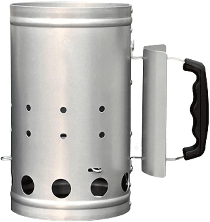 Charcoal Chimney Starter | BBQ Chimney Starter for Charcoal Grill and Barbecues, Compact Easy to Use Chimney Starters and BBQ Grill Tools