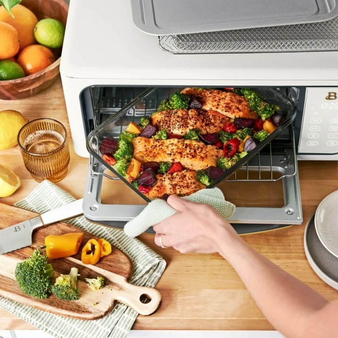 Beautiful Infrared Air Fry Toaster Oven 1800W with 9-Slice Capacity and Multi-Function Cooking