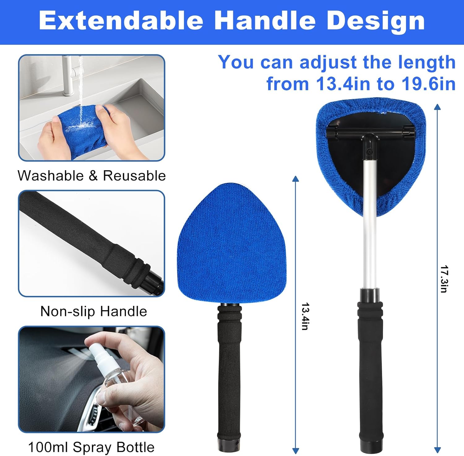 Viewsun Car Vacuum Cordless Rechargeable, 8000PA High Power Handheld Vacuum Cleaner with 31PCS Car Cleaning Kit, Auto Accessories for Women Gift