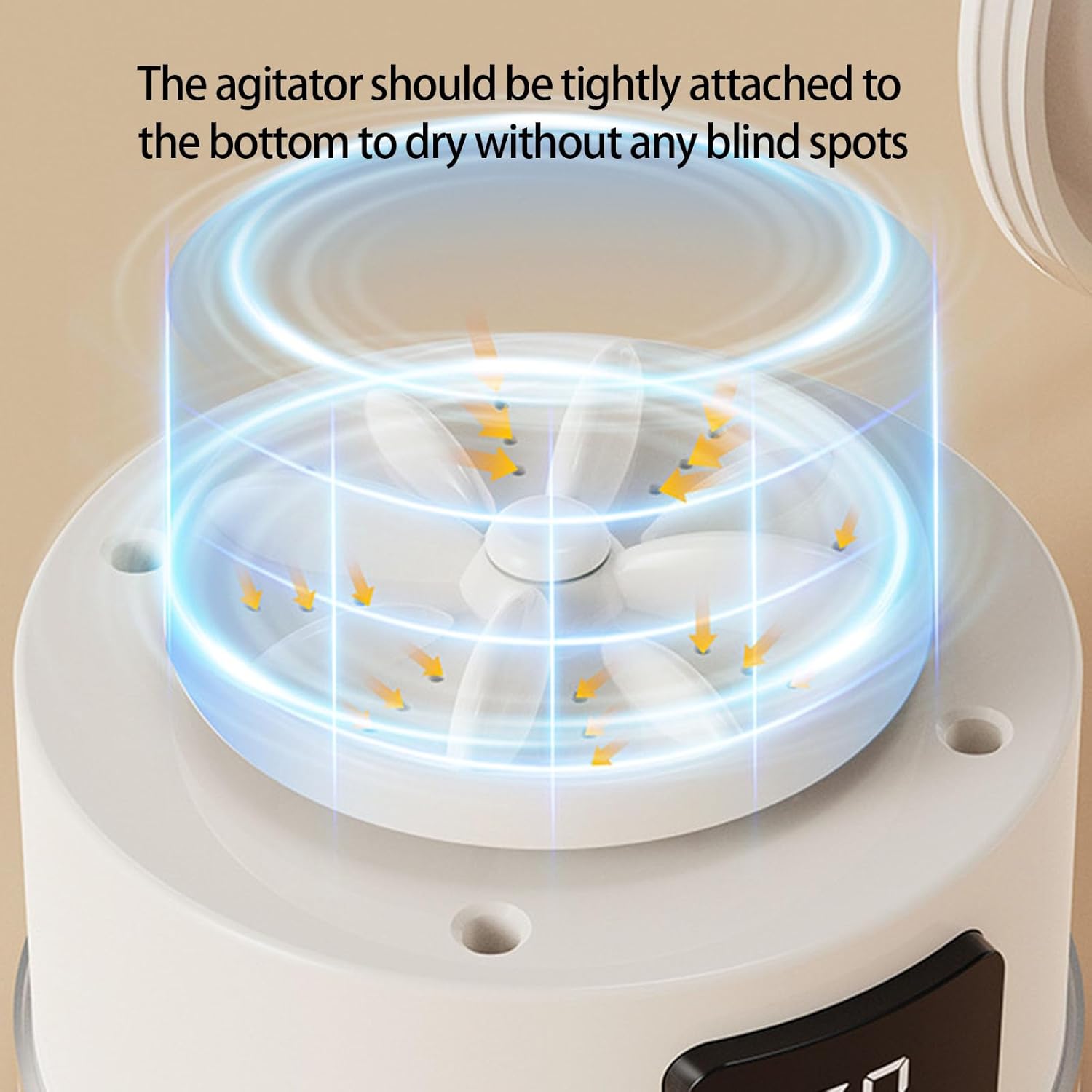 Portable Small Washing Machine 3000mAh Cordless Washer Underwear Cleaner for Socks Travel Camping Apartment Use