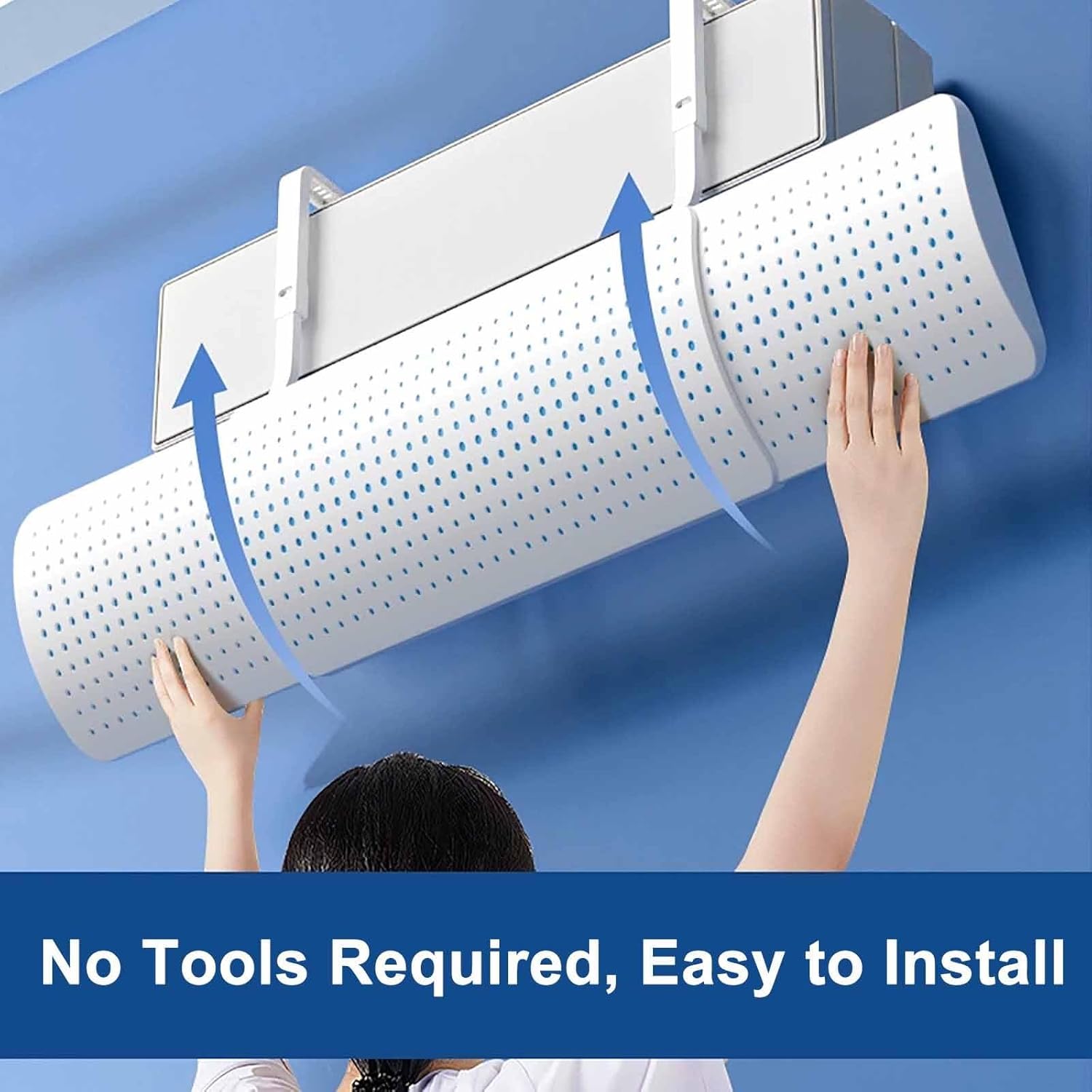 Wall-Mounted Air Conditioner Deflector, Anti-Wind ac Wind Deflector, Direct Blowing ac Vent Deflector, for Home, Office, Elderly, Pregnant